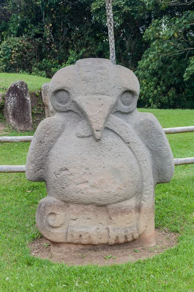 サンアグスティンの考古学的な公園の古代の像 — ストック写真