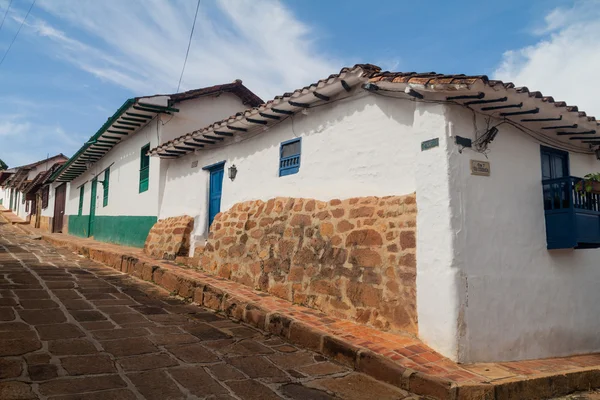 Antigua casa colonial en Barichara pueblo — Foto de Stock