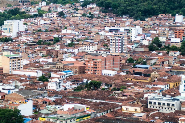 Vista aérea da cidade de San Gil — Fotografia de Stock
