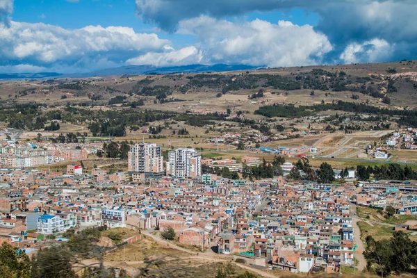 Vista aérea de Tunja cidade — Fotografia de Stock