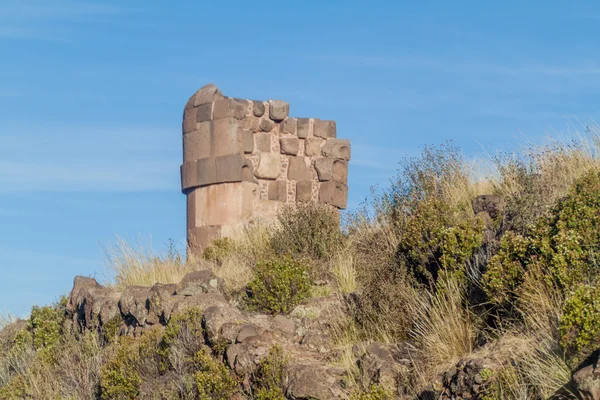 Ruins of funerary towers Sillustani — Stock Photo, Image