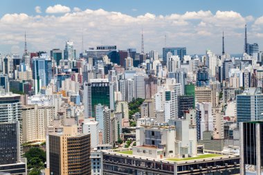 Sao Paulo şehir, Brezilya havadan görünümü