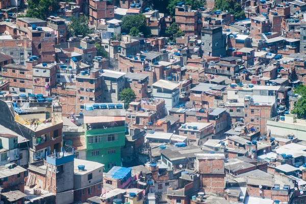 Lotu Ptaka Favela Rocinha Rio Janeiro Brazylia — Zdjęcie stockowe