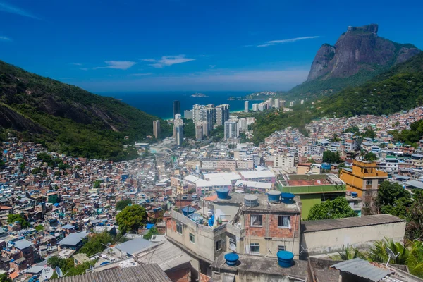 Vista Aérea Favela Rocinha Río Janeiro Brasil — Foto de Stock
