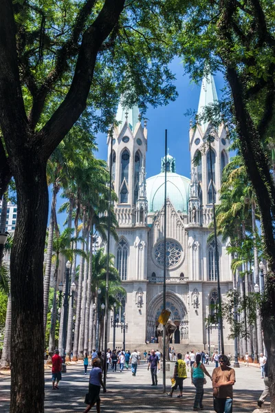 在圣保罗 巴西圣保罗 2015 大教堂大 大教堂 — 图库照片