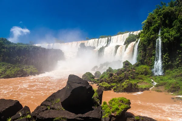 Iguacu Iguazu Cade Confine Dell Argentina — Foto Stock