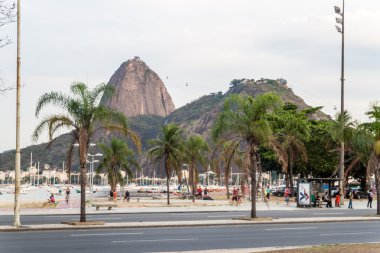 Rio De Janeiro, Brezilya - 27 Ocak 2015: Sugarloaf görünümü dağ Rio de Janeiro.