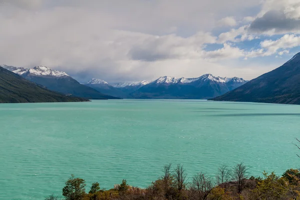 Jezioro Lago Argentino Regionie Patagonia Argentyna — Zdjęcie stockowe