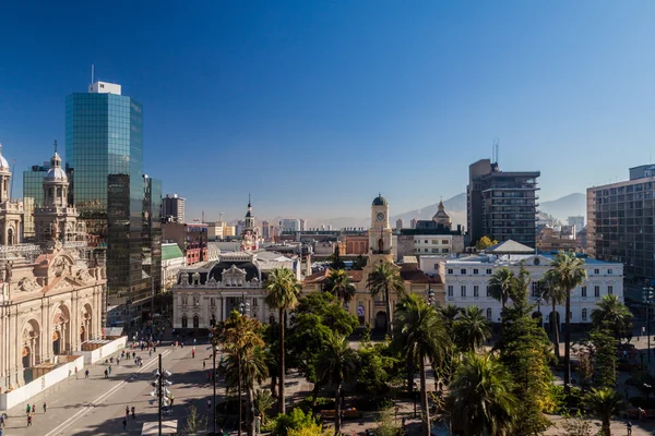 Santiago Şili Deki Plaza Las Armas Meydanı — Stok fotoğraf