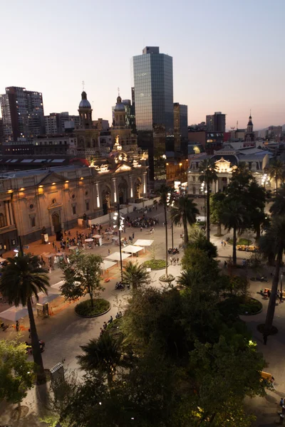 Plaza Armas Santiago Del Cile — Foto Stock