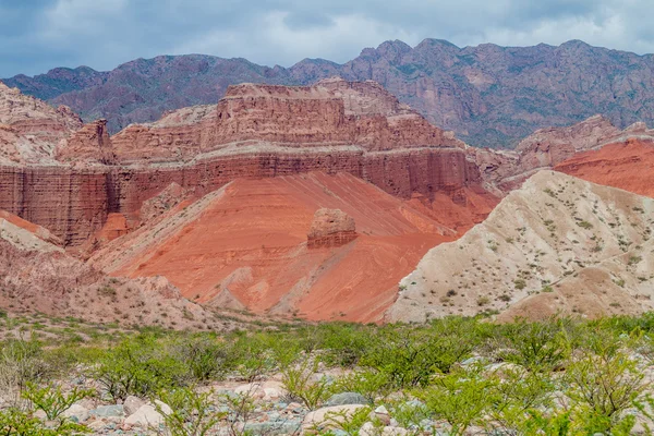 Красочные Скальные Образования Квебрады Кафаяте — стоковое фото