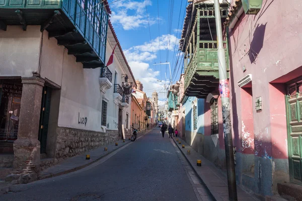 Potosi Bolivien April 2015 Blick Auf Eine Straße Historischen Zentrum — Stockfoto