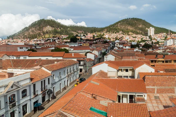 ボリビアの首都スクレ市の空撮 — ストック写真