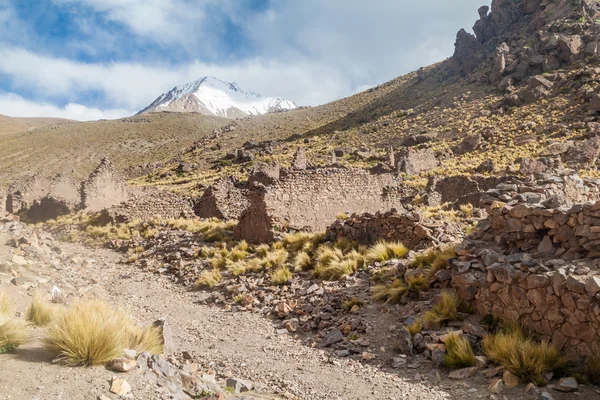 Ruinen Einer Ehemaligen Bergbaustadt Pueblo Fantasma Südwesten Boliviens — Stockfoto