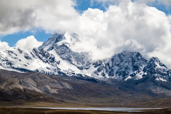 Vrcholu Huayna Potosi Cordillera Royal Pohoří Bolívie — Stock fotografie