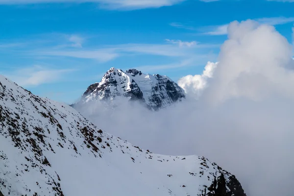 Nézd Cordillera Real Hegység Magas Camp Hegymászók Huayna Potosi Hegy — Stock Fotó