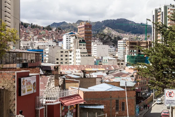 Paz Bolivia Kwietnia 2015 Widok Centrum Paz Boliwia — Zdjęcie stockowe