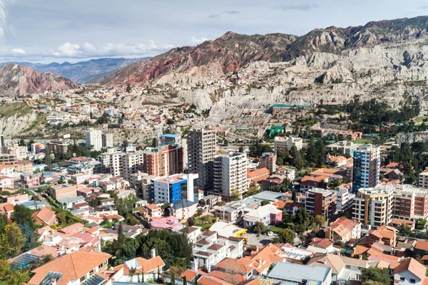 Вид Воздуха Дома Улицы Паса Боливия — стоковое фото