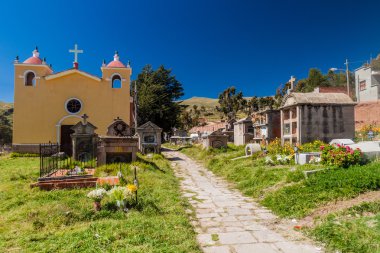 Copacabana, Bolivya mezarlıkta.