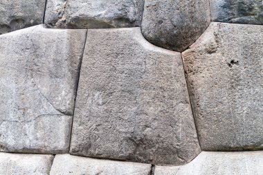 İnka'nın mükemmel taş işçiliği, Cuzco, Peru yakın Sacsaywaman detay.