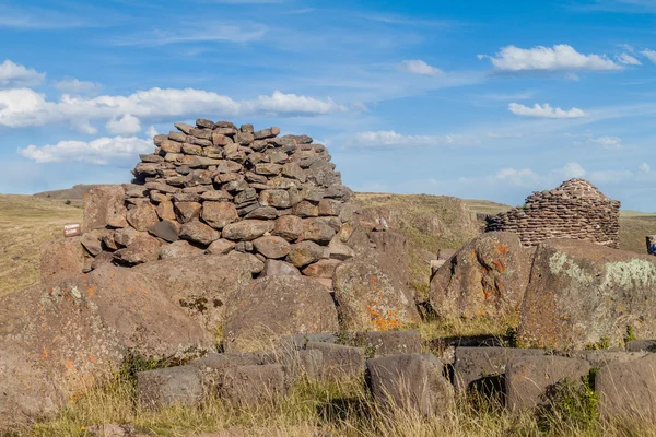 Похоронні Вежі Sillustani Перу — стокове фото