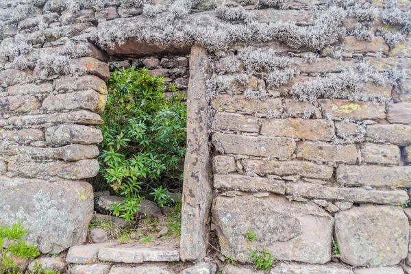 Puerta Una Casa Ruinas Isla Taquile Lago Titicaca Perú — Foto de Stock