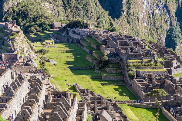 秘鲁马丘比丘 2015年5月18日 秘鲁马丘比丘遗址鸟瞰图 — 图库照片