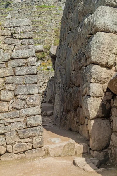 Bewaarde Gebouwen Ruïnes Van Machu Picchu Peru — Stockfoto