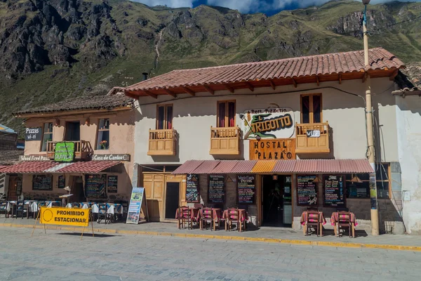 Ollantaytambo Perú Mayo 2015 Casas Plaza Armas Ollantaytambo Valle Sagrado — Foto de Stock