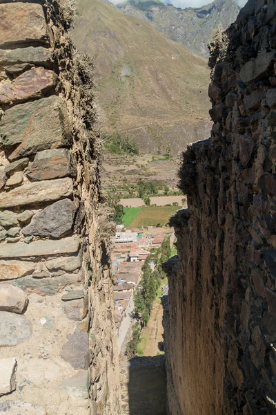 Inca Romok Ollantaytambo Szent Völgy Inkák Peru — Stock Fotó