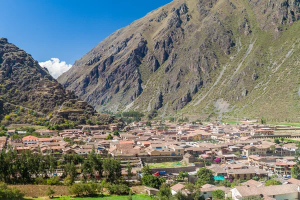 Veduta Aerea Ollantaytambo Valle Sacra Degli Incas Perù — Foto Stock