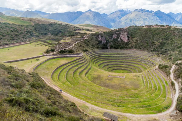 Terrazas Agrícolas Redondas Incas Moray Valle Sagrado Perú — Foto de Stock