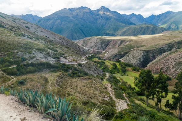 Valle Cerca Del Pueblo Maras Valle Sagrado Perú — Foto de Stock