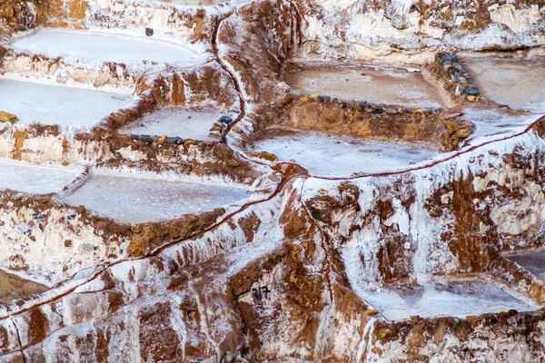 Soli Pánve Salinas Posvátné Údolí Inků Peru — Stock fotografie