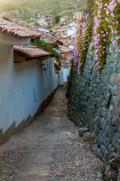 Pequeño Callejón Barrio San Blas Cuzco Perú — Foto de Stock