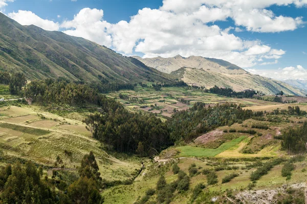 Campagna Vicino Alle Rovine Pukapukara Vicino Cuzco Perù — Foto Stock