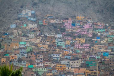 Shantytown in Rimac neighborhood of Lima, Peru clipart