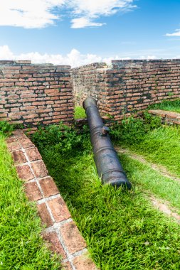 Sao Jose de Macapa City Macapa, Brezilya bir kale, savaş topu