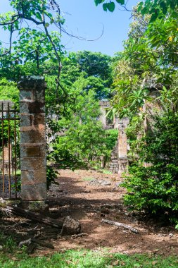 Ile Royale, Iles du Salut (kurtuluş Islands) Fransız Guyanası Adaları, eski ceza sömürgesi, Harabeleri