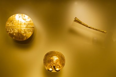Bogota, Kolombiya - 24 Eylül 2015: Görüntü altın Müzesi (Museo del Oro) de Bogota, Kolombiya'nın başkenti '.
