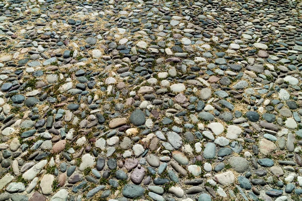 Detalhe Caminho Paralelepípedos Fundo — Fotografia de Stock