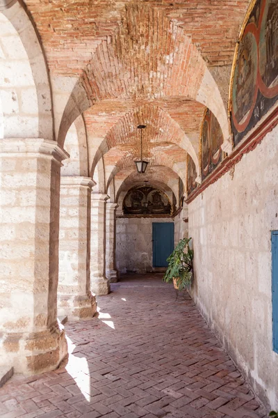 Chiostro Nel Monastero Santa Catalina Arequipa Perù — Foto Stock