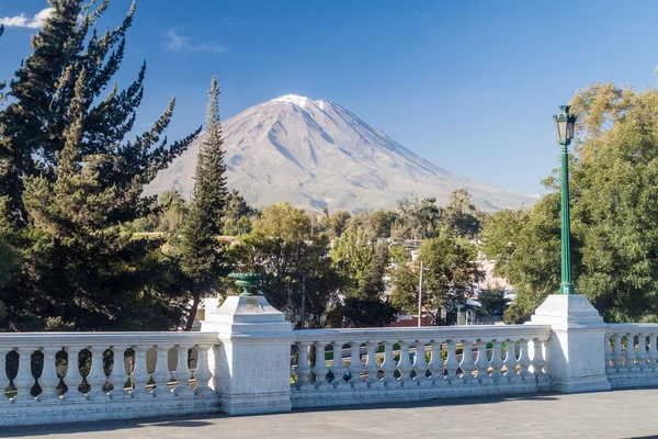 Wulkan Misti Powyżej Arequipa Peru — Zdjęcie stockowe