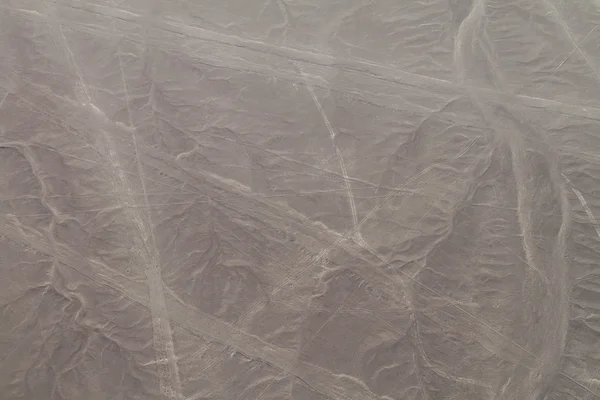 Flygfoto Över Geoglyphs Nära Nazca Kända Nazca Lines Peru Mitten — Stockfoto