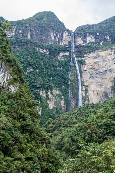 Catarata Gocta Einer Der Höchsten Wasserfälle Der Welt 771 Zwei — Stockfoto