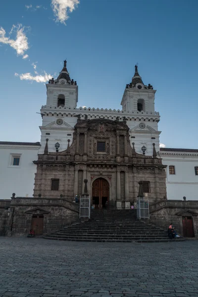 Quito Ekwador Czerwca 2015 Klasztor San Francisco Placu Plaza San — Zdjęcie stockowe