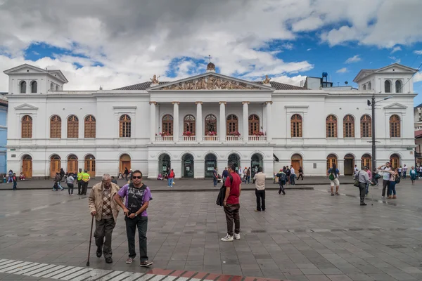 Quito Ecuador Junho 2015 Teatro Sucre Praça Plaza Del Teatro — Fotografia de Stock
