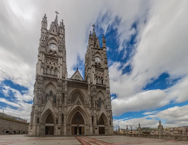 Basiliek Van Nationale Gelofte Quito Ecuador — Stockfoto