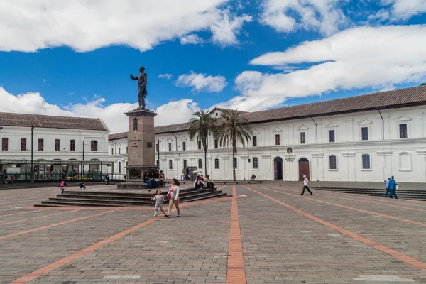 Quito Ecuador Juni 2015 Plaza Santo Domingo Torget Gamla Stan — Stockfoto