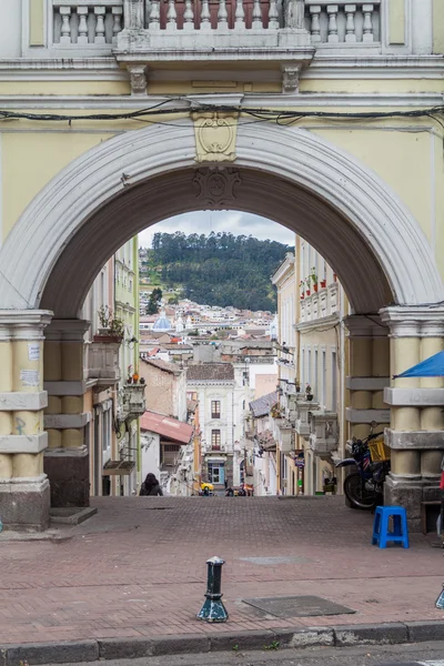 Quito Ekvator Haziran 2015 Quito Merkezi Eski Kapısı — Stok fotoğraf